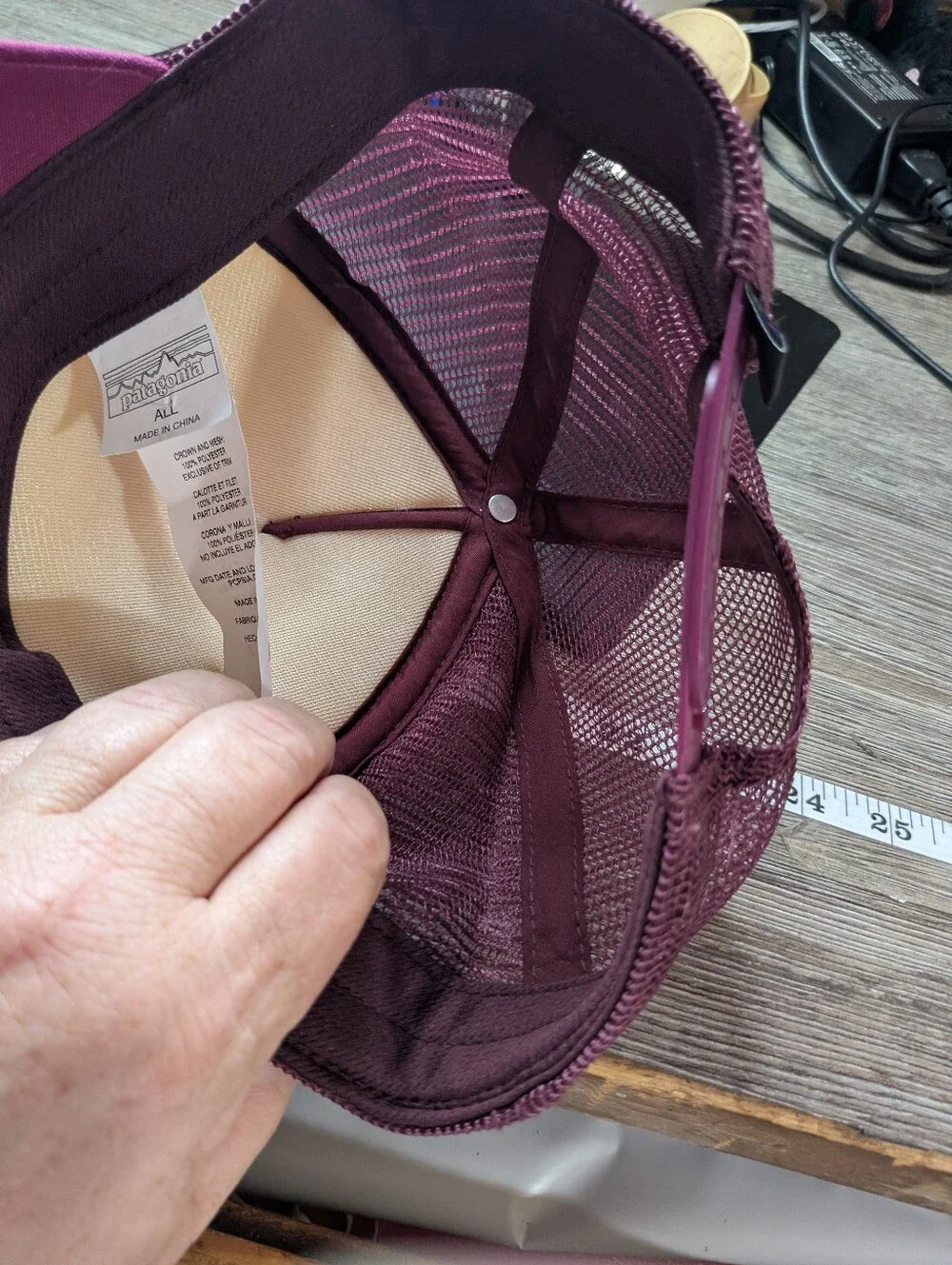 Patagonia Purple Wine Color Mesh Trucker‎ Cap